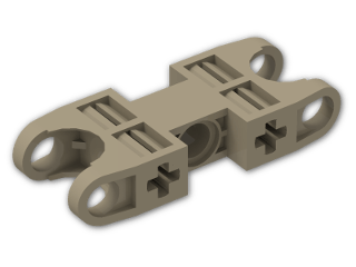 LEGO® Brick: Technic Ball Socket 5 x 2 Double Rounded 47296 | Color: Sand Yellow