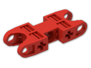 LEGO® Brick: Technic Ball Socket 5 x 2 Double Rounded 47296 | Color: Bright Red