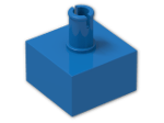 LEGO® Brick: Brick 2 x 2 no Studs with Pin Vertical 4729 | Color: Bright Blue