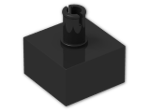LEGO® Stein: Brick 2 x 2 no Studs with Pin Vertical 4729 | Farbe: Black