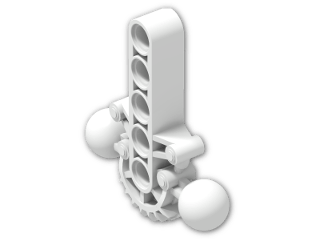 LEGO® Brick: Technic Bionicle Hip Joint with Beam 5 47306 | Color: White