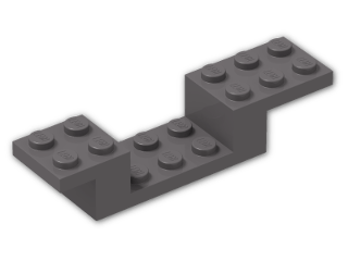 LEGO® Brick: Bracket 8 x 2 x 1 & 1/3 4732 | Color: Dark Stone Grey