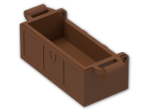 LEGO® Brick: Container Treasure Chest with Slots 4738a | Color: Reddish Brown