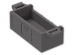 LEGO® Brick: Container Treasure Chest with Slots 4738a | Color: Dark Stone Grey