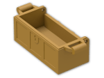 LEGO® Brick: Container Treasure Chest with Slots 4738a | Color: Warm Gold