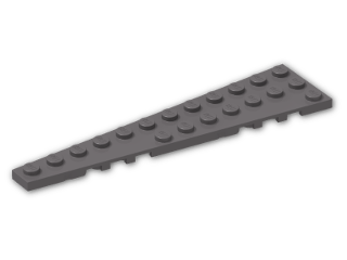 LEGO® Stein: Wing 3 x 12 Left 47397 | Farbe: Dark Stone Grey