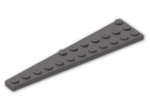 LEGO® Brick: Wing 3 x 12 Right 47398 | Color: Dark Stone Grey
