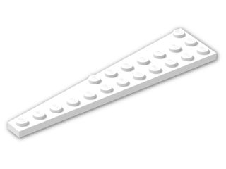 LEGO® Brick: Wing 3 x 12 Right 47398 | Color: White