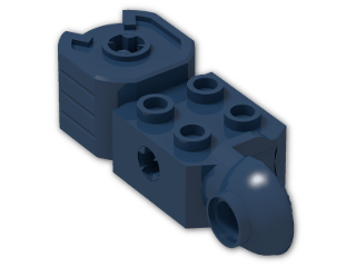 LEGO® Brick: Technic Brick 2 x 2 w/ Axlehole, Click Rot. Hinge (V) and Fist 47431 | Color: Earth Blue