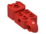 LEGO® Stein: Technic Brick 2 x 2 w/ Axlehole, Click Rot. Hinge (V) and Fist 47431 | Farbe: Bright Red