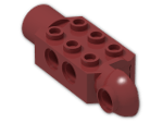 LEGO® Stein: Technic Brick 2 x 3 w/ Holes, Click Rot. Hinge (V) and Socket 47432 | Farbe: New Dark Red