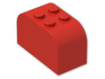 LEGO® Stein: Brick 2 x 4 x 2 with Curved Top 4744 | Farbe: Bright Red