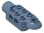 LEGO® Brick: Technic Brick 2 x 3 w/ Holes, Click Rot. Hinge (H) and Socket 47454 | Color: Sand Blue