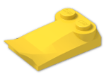LEGO® Brick: Slope Brick Curved 2 x 2 x  2/3 with Fin and 2 Studs 47456 | Color: Bright Yellow
