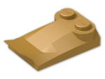 LEGO® Brick: Slope Brick Curved 2 x 2 x  2/3 with Fin and 2 Studs 47456 | Color: Warm Gold