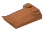LEGO® Brick: Slope Brick Curved 2 x 2 x  2/3 with Fin and 2 Studs 47456 | Color: Dark Orange