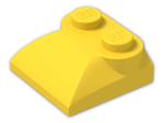 LEGO® Brick: Slope Brick Curved 2 x 2 x  2/3 Triple with Two Top Studs 47457 | Color: Bright Yellow