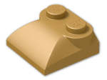 LEGO® Brick: Slope Brick Curved 2 x 2 x  2/3 Triple with Two Top Studs 47457 | Color: Warm Gold