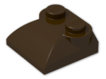 LEGO® Stein: Slope Brick Curved 2 x 2 x  2/3 Triple with Two Top Studs 47457 | Farbe: Dark Brown