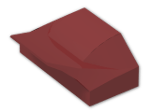 LEGO® Brick: Slope Brick Curved 1 x 2 x  2/3 with Fin without Studs 47458 | Color: New Dark Red