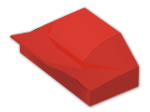 LEGO® Brick: Slope Brick Curved 1 x 2 x  2/3 with Fin without Studs 47458 | Color: Bright Red