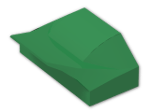 LEGO® Stein: Slope Brick Curved 1 x 2 x  2/3 with Fin without Studs 47458 | Farbe: Dark Green