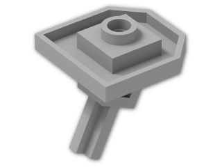 LEGO® Stein: Plate 2 x 2 with One Stud and Angled Axle 47474 | Farbe: Medium Stone Grey
