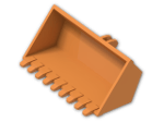 LEGO® Brick: Excavator Bucket 8 x 4 with Click Hinge 2-Finger 47508 | Color: Bright Orange