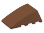 LEGO® Brick: Wedge 4 x 4 Triple Curved without Studs 47753 | Color: Reddish Brown