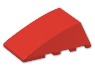 LEGO® Brick: Wedge 4 x 4 Triple Curved without Studs 47753 | Color: Bright Red