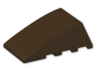 LEGO® Brick: Wedge 4 x 4 Triple Curved without Studs 47753 | Color: Dark Brown
