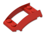 LEGO® Brick: Wedge 4 x 3 Curved with 2 x 2 Cutout 47755 | Color: Bright Red