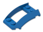 LEGO® Brick: Wedge 4 x 3 Curved with 2 x 2 Cutout 47755 | Color: Bright Blue