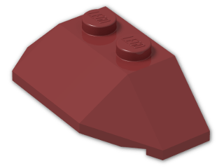 LEGO® Stein: Wedge 2 x 4 Triple 47759 | Farbe: New Dark Red