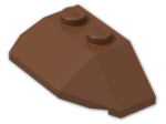 LEGO® Brick: Wedge 2 x 4 Triple 47759 | Color: Reddish Brown