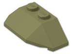 LEGO® Brick: Wedge 2 x 4 Triple 47759 | Color: Olive Green