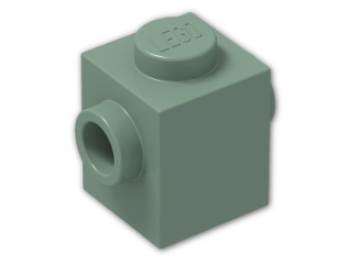 LEGO® Brick: Brick 1 x 1 with Studs on Two Opposite Sides 47905 | Color: Sand Green