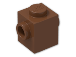 LEGO® Brick: Brick 1 x 1 with Studs on Two Opposite Sides 47905 | Color: Reddish Brown