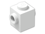 LEGO® Brick: Brick 1 x 1 with Studs on Two Opposite Sides 47905 | Color: White