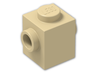 LEGO® Stein: Brick 1 x 1 with Studs on Two Opposite Sides 47905 | Farbe: Brick Yellow