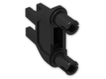 LEGO® Stein: Technic Connector 3 x 1 x 3 with Two Pins and Two Clips  47994 | Farbe: Black