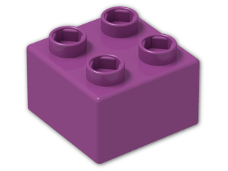 LEGO® Stein: Quatro Brick 2 x 2 48138 | Farbe: Bright Reddish Lilac