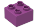 LEGO® Brick: Quatro Brick 2 x 2 48138 | Color: Bright Reddish Lilac