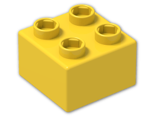 LEGO® Stein: Quatro Brick 2 x 2 48138 | Farbe: Bright Yellow