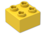 LEGO® Brick: Quatro Brick 2 x 2 48138 | Color: Bright Yellow