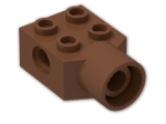 LEGO® Stein: Technic Brick 2 x 2 with Hole and Rotation Joint Socket 48169 | Farbe: Reddish Brown