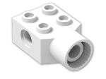 LEGO® Stein: Technic Brick 2 x 2 with Hole and Rotation Joint Socket 48169 | Farbe: White