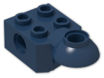 LEGO® Brick: Technic Brick 2 x 2 with Hole, Half Rotation Joint Ball Horiz 48170 | Color: Earth Blue