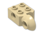 LEGO® Stein: Technic Brick 2 x 2 with Hole, Half Rotation Joint Ball Vert 48171 | Farbe: Brick Yellow