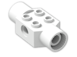 LEGO® Stein: Technic Brick 2 x 2 with Hole and Two Rotation Joint Sockets 48172 | Farbe: White